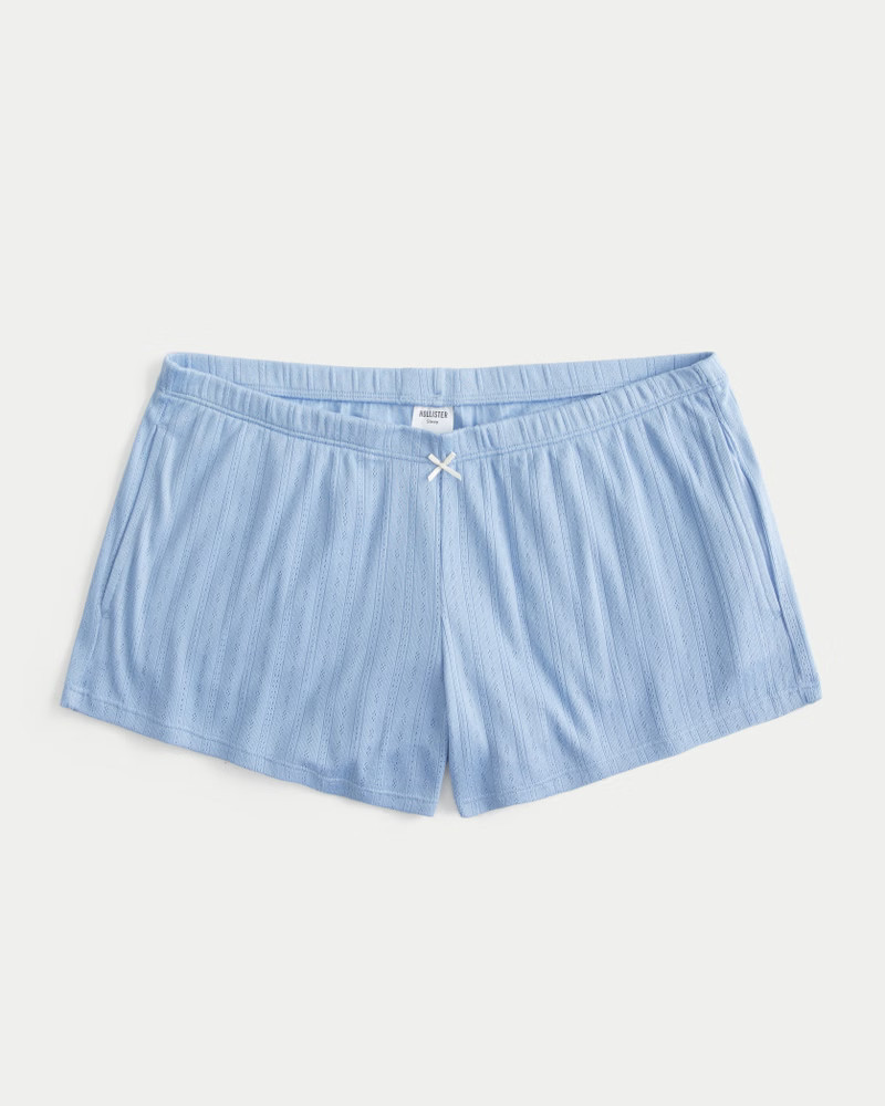 Women's Cozy Pointelle Bow Shortie from Hollister | Hollister (US)