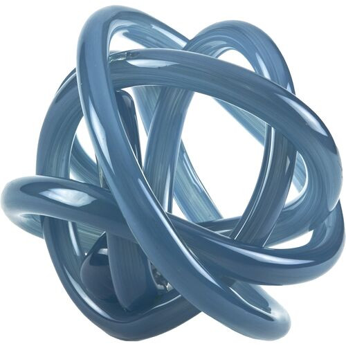 Handblown Glass Knot, Smokey Blue | One Kings Lane
