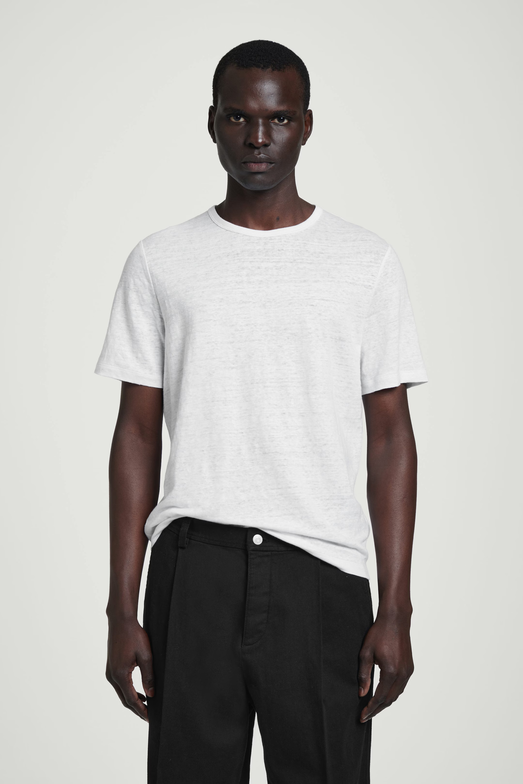 LINEN T-SHIRT - WHITE | COS | COS UK