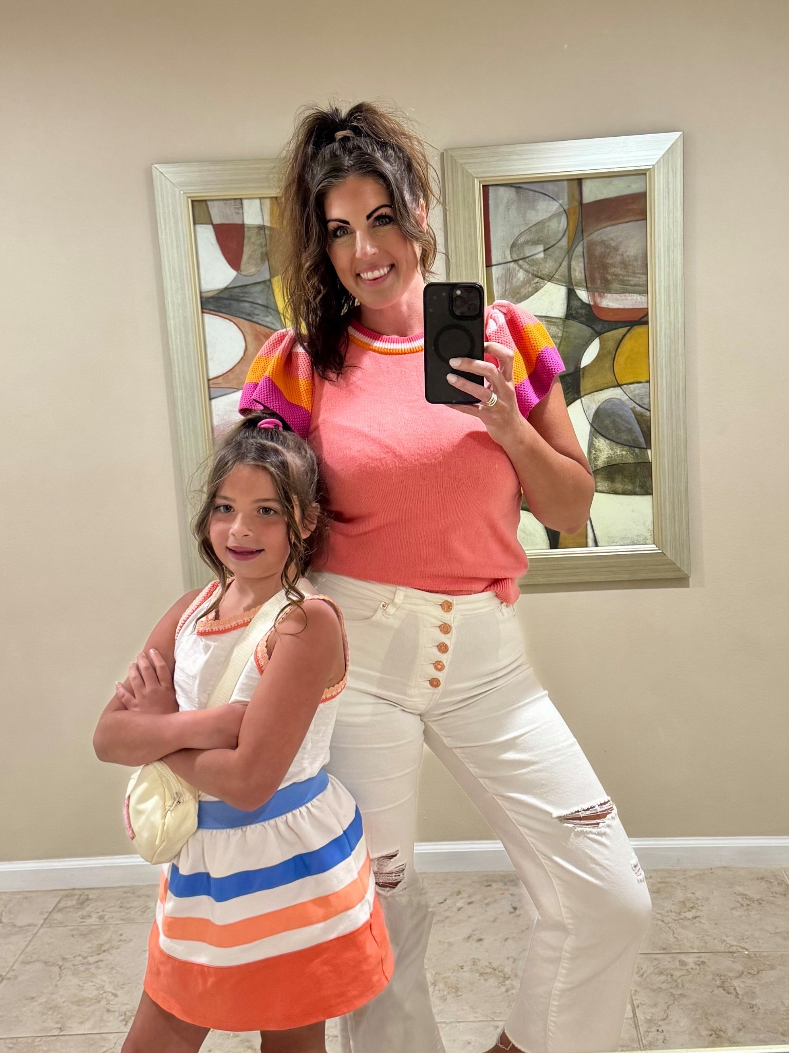 Short sleeve ruffle sweater white jeans 

#LTKSaleAlert #LTKgrwm #LTKootd