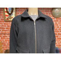 Pendleton Men's Black Virgin Wool Pittock Coat Size X-Large Made in Portland, Oregon | Etsy (US)