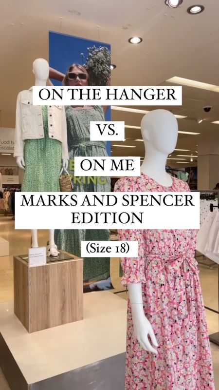 On The Hanger VS On Me 💖 Marks And Spencer Edtion. Most pieces come in sizes 8-24 and I’ve linked similar items also. 🥰 #springfashion #summerfashion #dressideas #curvystyle 

#LTKFind #LTKcurves #LTKstyletip