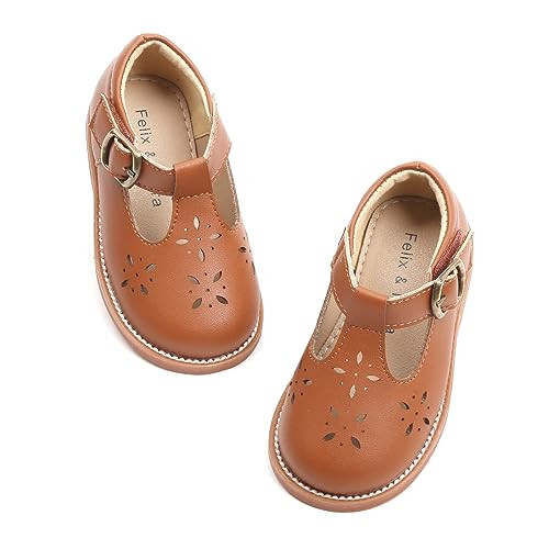 Felix & Flora Toddler Little Girl Mary Jane Dress Shoes - Ballet Flats for Easter Flower Girl Par... | Amazon (US)