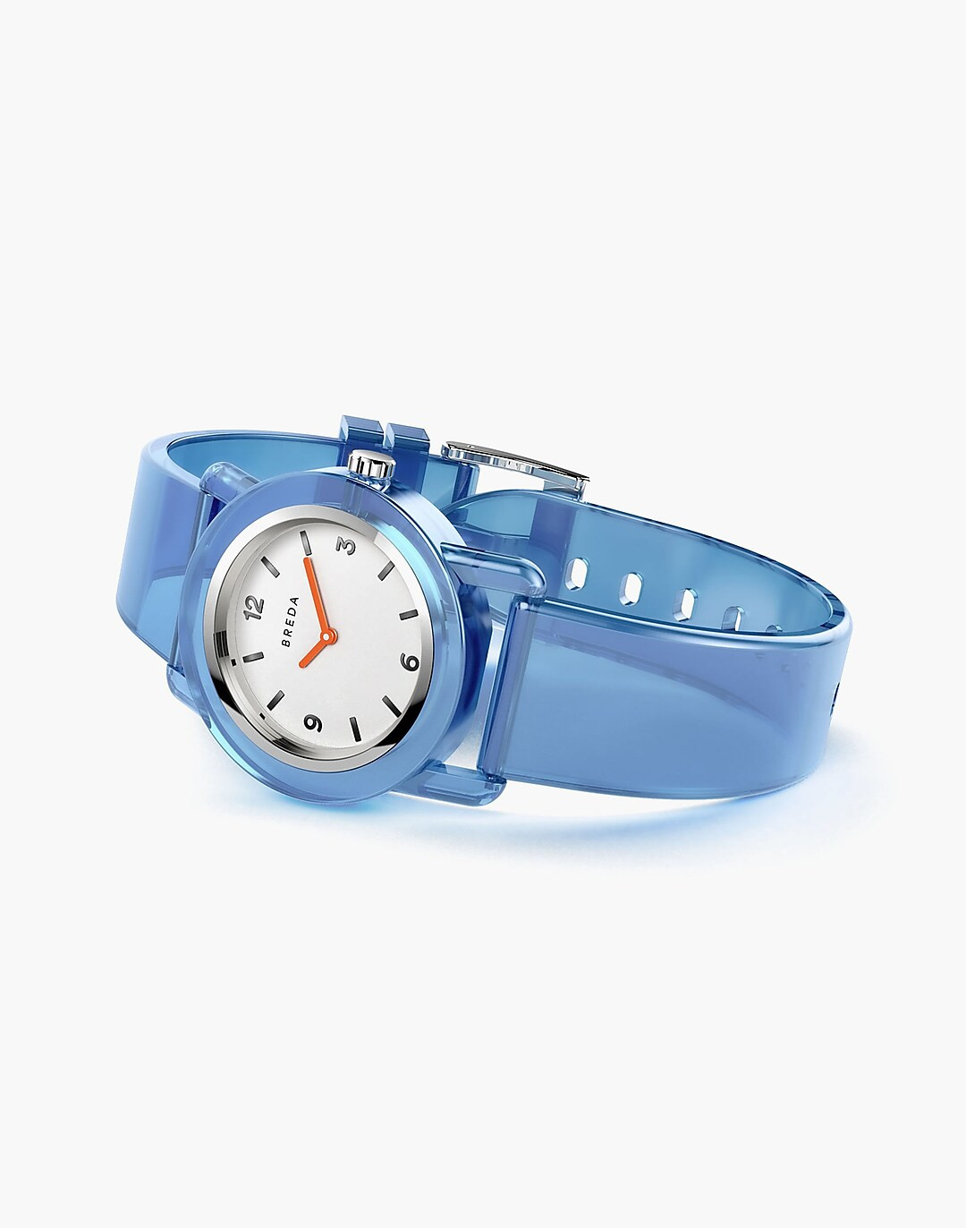 BREDA Unisex 'Play' Blue Transparent Plastic Watch, 35mm | Madewell