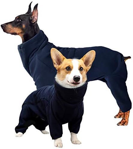 ROZKITCH Dog Winter Coat Soft Fleece Pullover Pajamas, Pet Windproof Warm Cold Weather Jacket Ves... | Amazon (US)