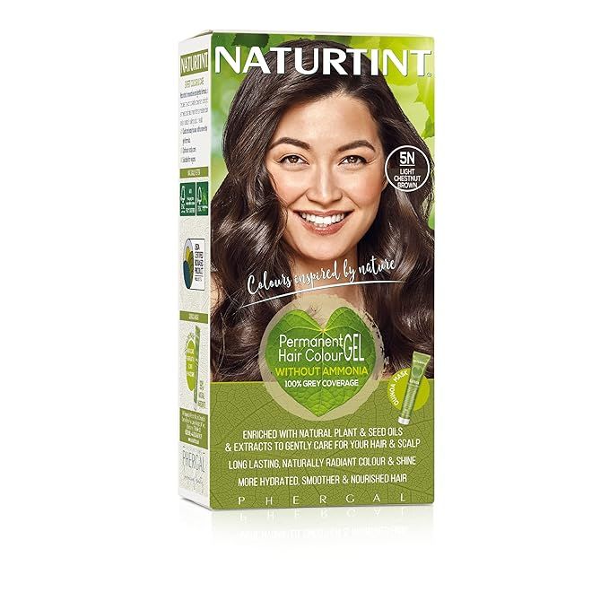 Naturtint Permanent Hair Color 5N Light Chestnut Brown (Pack of 1), Ammonia Free, Vegan, Cruelty ... | Amazon (US)