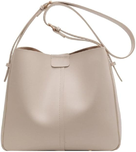 PU Leather Bucket Shoulder Bag Casual Crossbody Bags for Women Vintage Multi-Function Handbags Me... | Amazon (US)