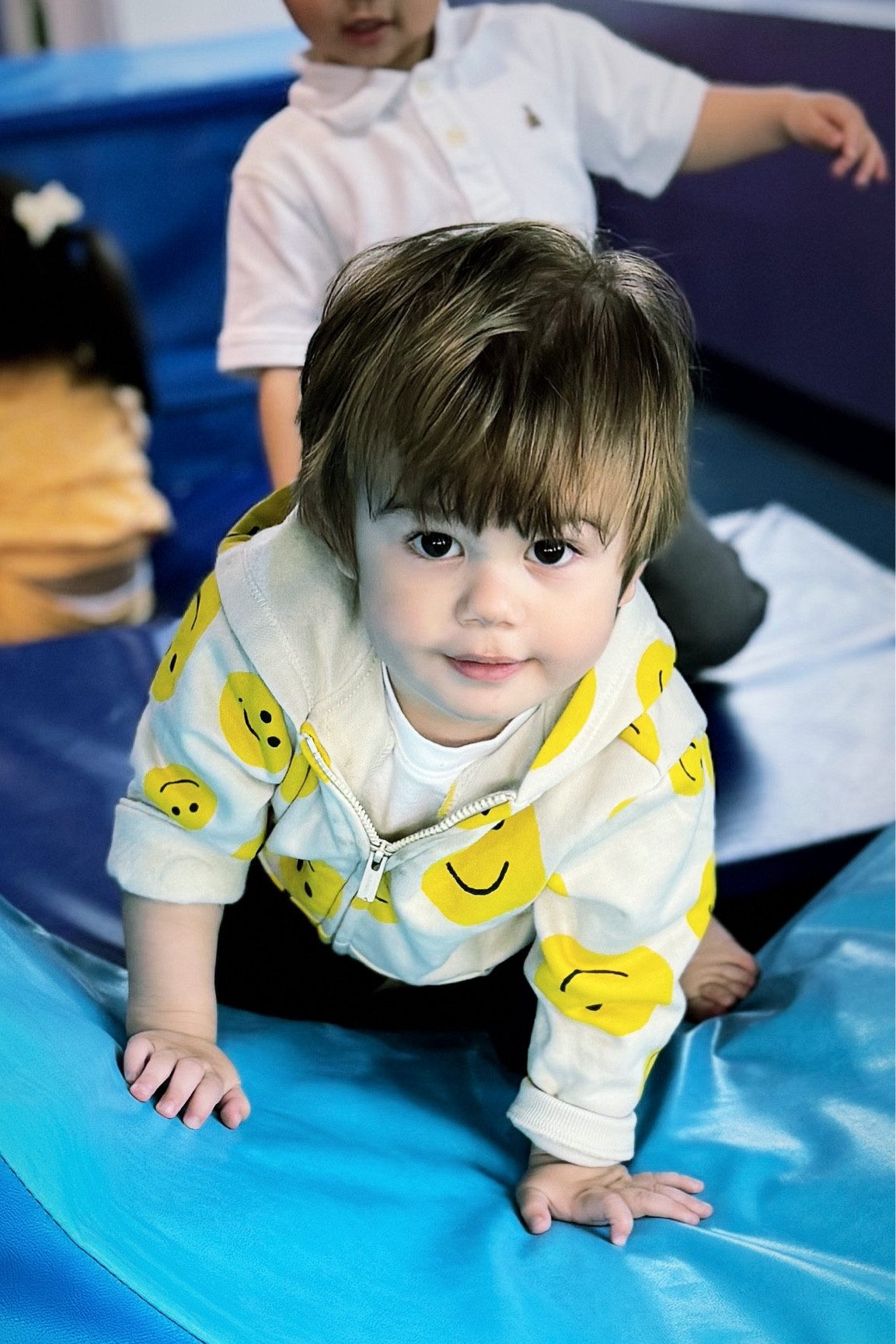 Smiley boy 🙂 P is wearing a white tee from gap factory, black shorts, and a smiley face print hoodie from old navy. 

#LTKkids #LTKstyletip #LTKfindsunder50