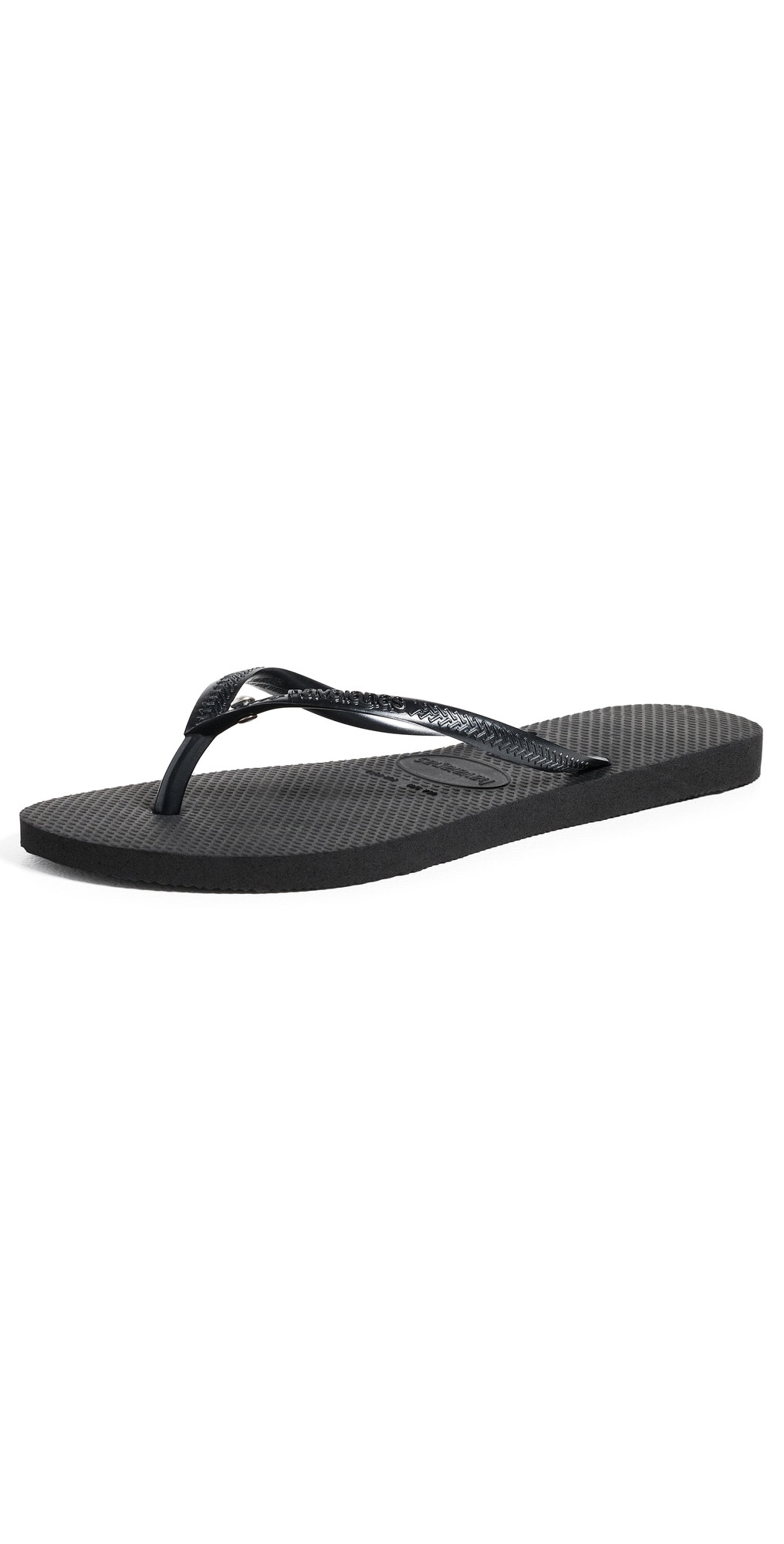 Havaianas Slim Crystal SW II Sandals Black 7/8 | Shopbop