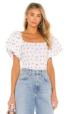 LoveShackFancy Lanya Top in Pink Tuscany from Revolve.com | Revolve Clothing (Global)