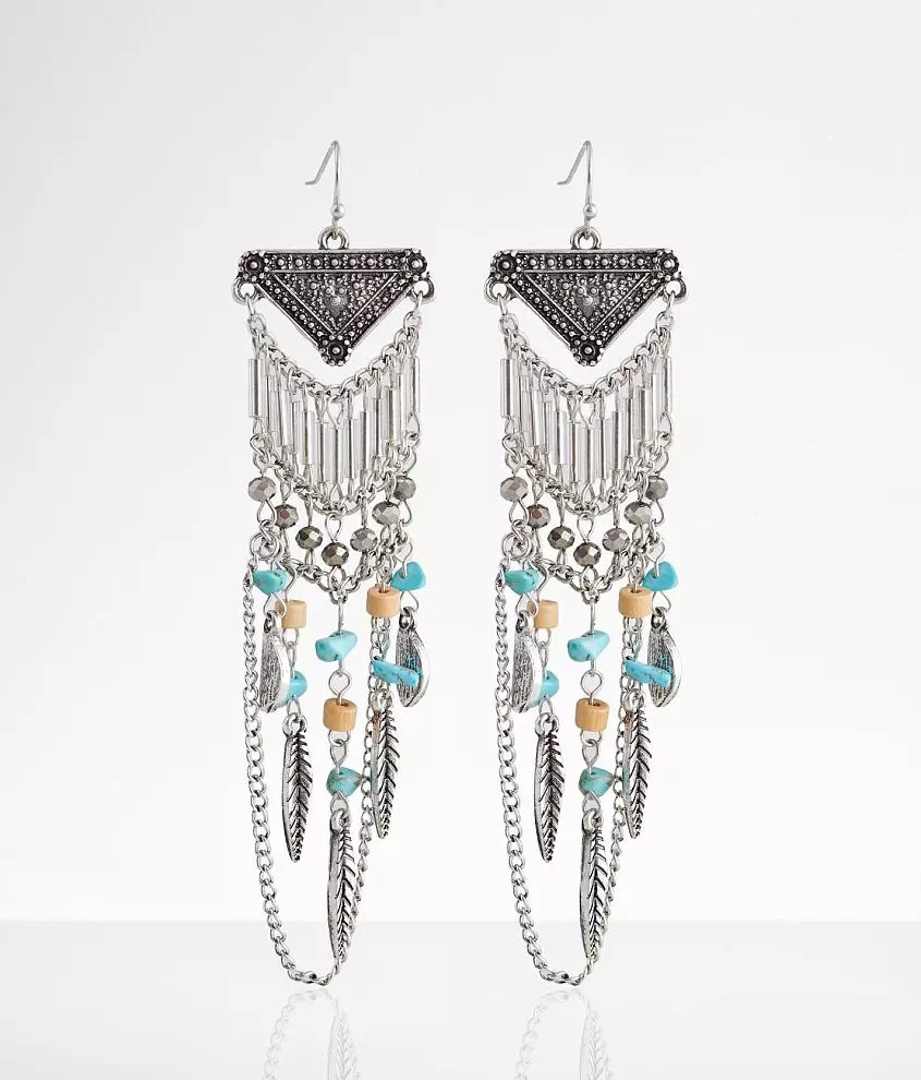 Western Feather Drop Earring | Buckle