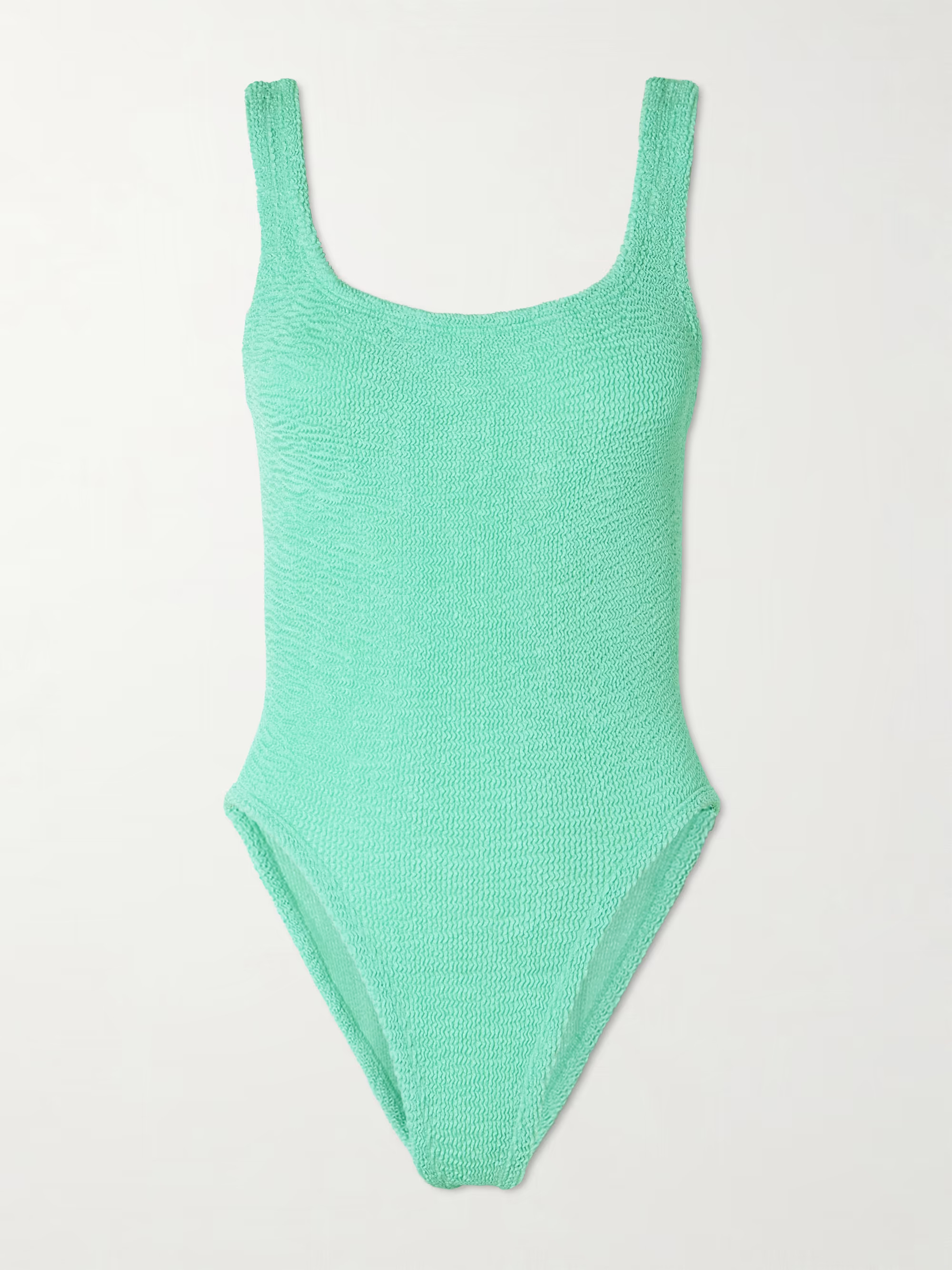 Square Neck seersucker swimsuit | NET-A-PORTER APAC