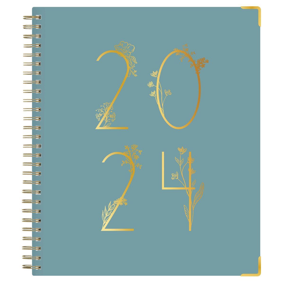 Ivory Paper Co 2024 Planner 10"x8" Weekly/Monthly Wirebound Quinn Teal | Target