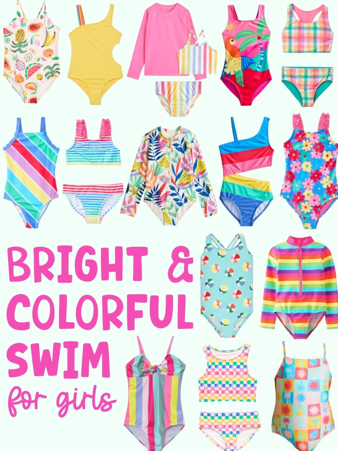 The cutest girls swimsuits for summer ☀️🌈💕 Sharing my favorite bright and colorful girls swimwear finds including one-piece swimsuits, long sleeve swimsuits, and two piece swimsuits for girls. These fun and affordable kids swimsuits are perfect for beach vacations, pool days, water parks, and family trips ✨ If you’re shopping for girls summer fashion, colorful kids clothing, or vacation outfits for girls, these are such fun finds for summer 🏝️ #LTKkids #LTKswim

#LTKSwim #LTKKids