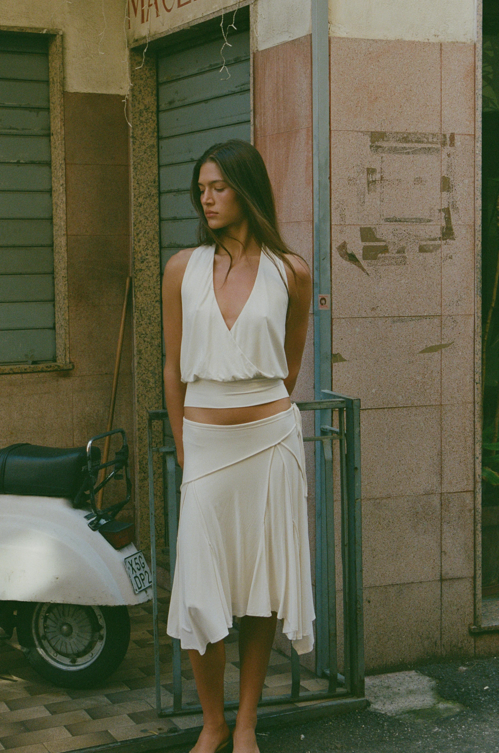 Sharni Skirt | Off White | With Jean (US)