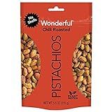 Wonderful Pistachios, No Shells, Chili Roasted Nuts, 5.5 Ounce Resealable Pouch | Amazon (US)