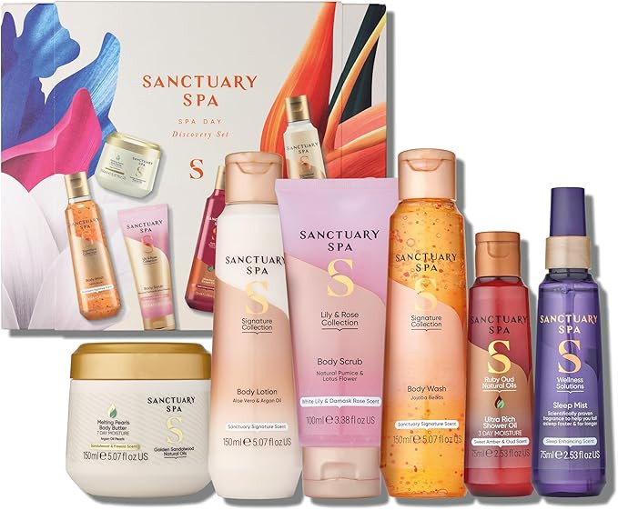 Sanctuary Spa Spa Day Discovery Gift Set, Vegan, Gift For Women, Birthday Gift, Womens Gift Sets,... | Amazon (UK)