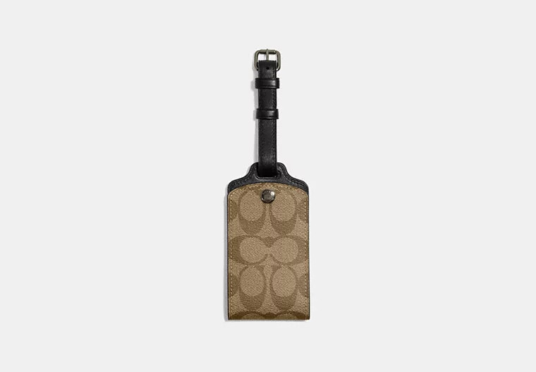 Luggage Tag In Signature Canvas | Coach Outlet CA