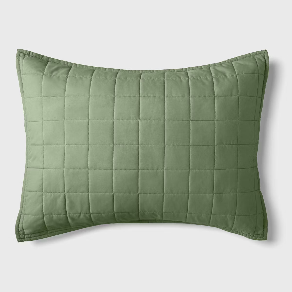 Box Stitch Microfiber Kids' Sham - Pillowfort™ | Target