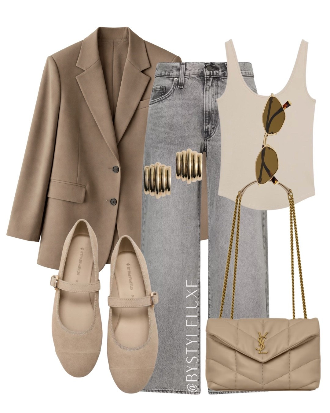 BLAZER & JEANS - A timeless outfit for spring with an @ASOS blazer, grey jeans and neutral ballet flats 

#blazer #jeans #springoutfit 

#LTKspring #LTKshoes #LTKjeans