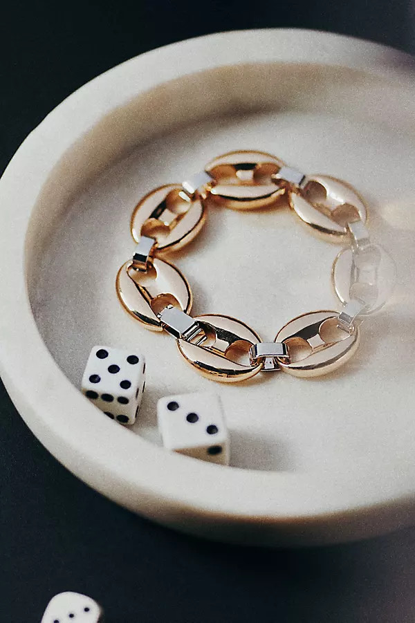 Mixed Metal Pop Tab Link Bracelet | Anthropologie (US)