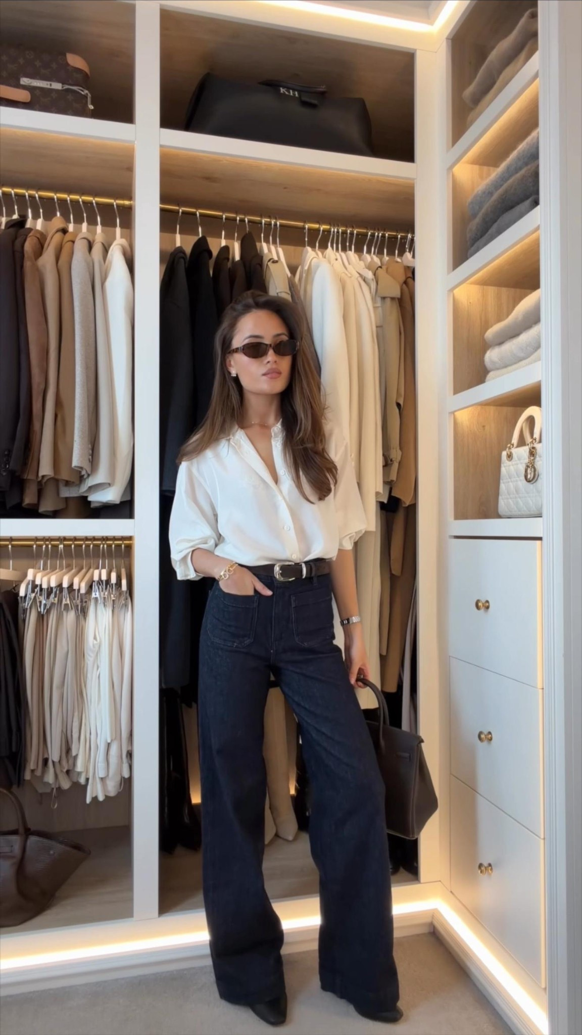 My new favorite spring🤍 wearing a total look by jigsaw styled with Paige heeled ankle boots, H&M sunnies and my new Hermes Birkin bag 

#LTKFashionMonth #LTKspring #LTKuk