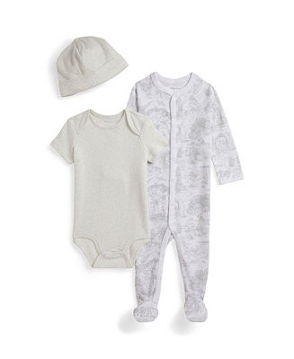 Baby Boys and Girls Toile Cotton 3-Piece Gift Set | Macy's