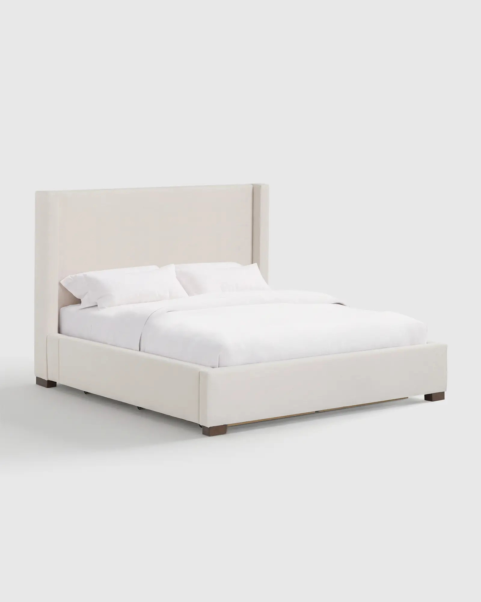 Wingback Storage Bed in Performance Linen | Quince