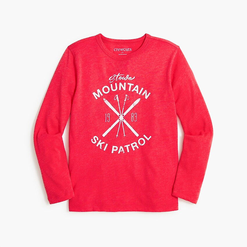 Boys' long-sleeve "ski patrol" graphic tee | J.Crew Factory