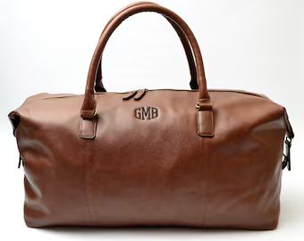 Men's Travel Bag - Mens Weekend Bag - Personalised Weekender Bag - Grooms Gift - Weekender Bag - ... | Etsy (US)