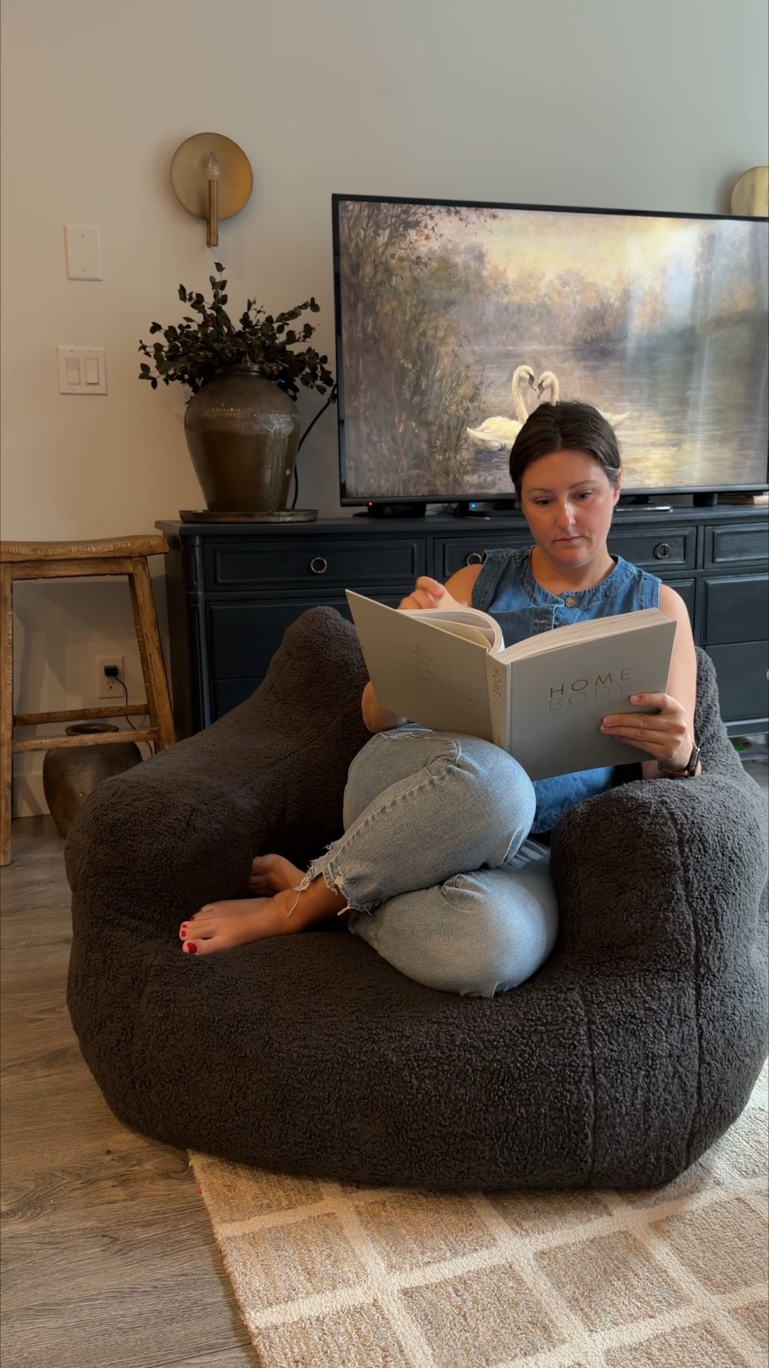 New favorite cozy corner in our home 🤍

This teddy fabric bean bag chair from Wayfair arrived in the tiniest box (it’s compressed!), then puffed up over 24 hours into the biggest, comfiest lounge seat. My daughter claimed it immediately—blanket + a stack of books and she was ready to read.

I love that it actually feels solid and sturdy (not floppy), I can fit on it comfortably too, and the little details are so practical: the side pocket is perfect for books/remotes and the handle makes it easy to move around. The dark gray teddy fabric also blends right into our modern organic decor and adds that soft, cozy texture without looking messy.

If you’ve been wanting an affordable, stylish “reading nook” chair that both kids and adults will use nonstop… this is it. 

#Ad, #WayfairPartner, #NewYearNewYou,  #Wayfair, @wayfair 

#LTKKids #LTKHome #LTKmomlife