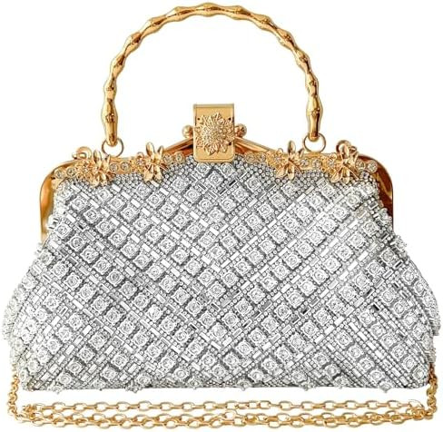 Rhinestone Clutch Purses for Women Sparkly Diamond Evening Bag Glitter Handbag for Party Prom Coc... | Amazon (US)