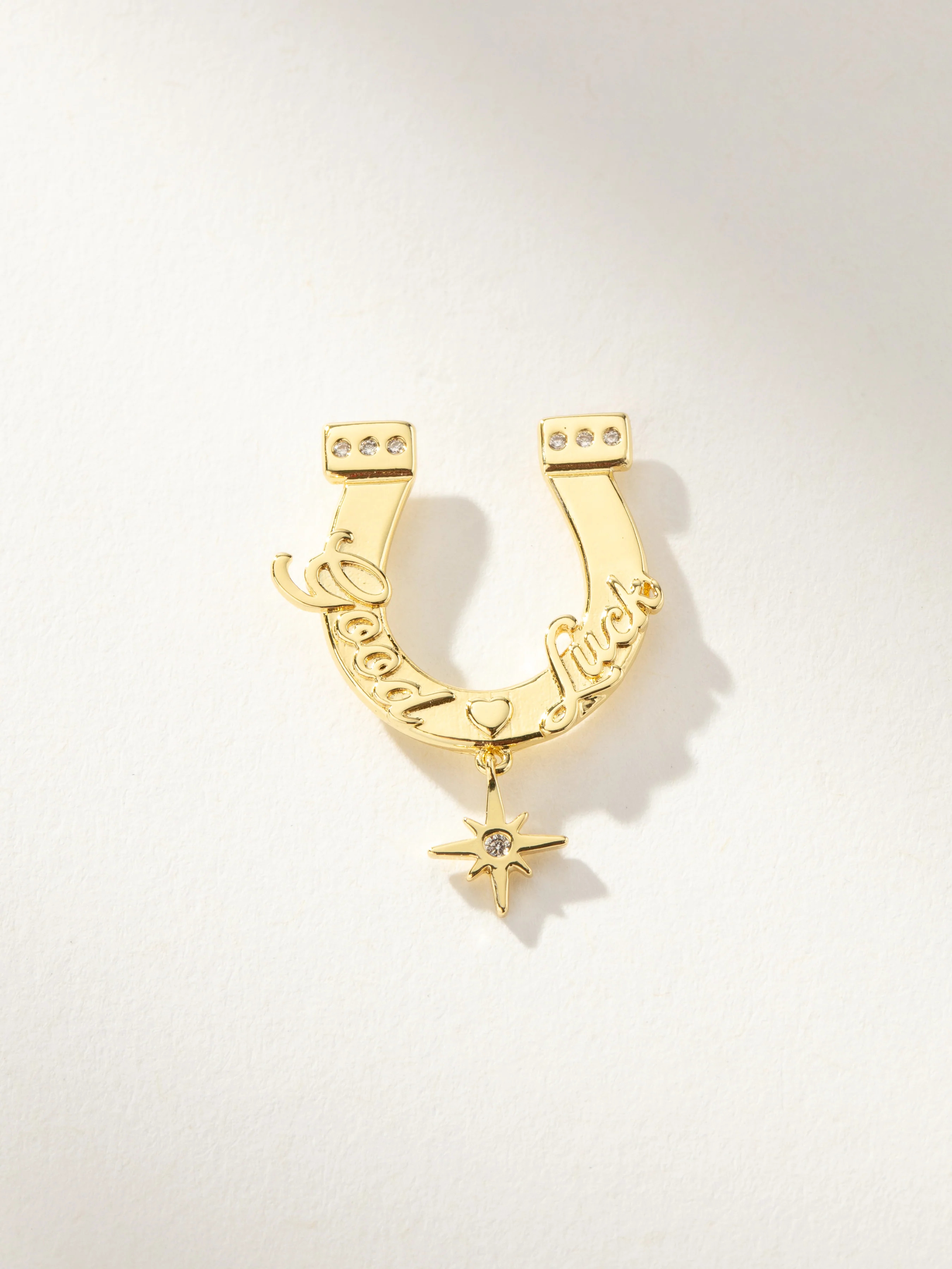 UJ x Rustler Horseshoe Push Pin in Gold | Uncommon James | Uncommon James