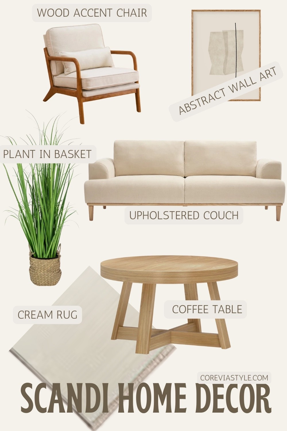 Neutral tones, soft textures, and light wood always make a room feel calm and cozy. I rounded up my favorite scandi inspired pieces so you can recreate this clean and warm look at home. Everything is linked for easy shopping. Save this for your next room update.