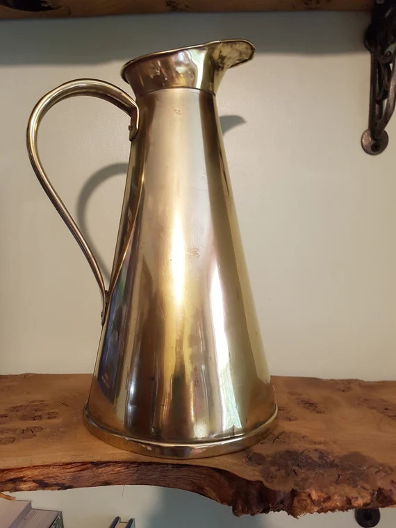 Gorgeous Vintage Brass Water Jug by J Sankey - Etsy | Etsy (US)