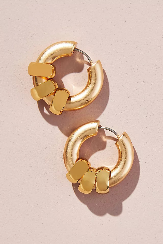Charm-Trio Huggie Hoops | Anthropologie (US)