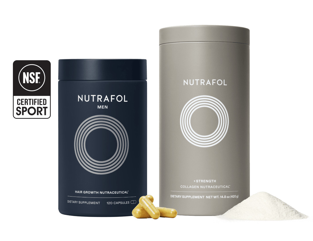 Hair Growth + Strength Duo | Nutrafol Men | Nutrafol