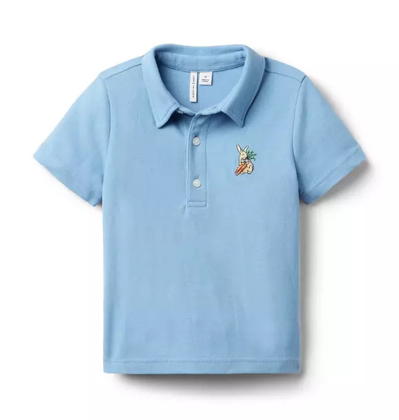 Bunny Pique Polo | Janie and Jack