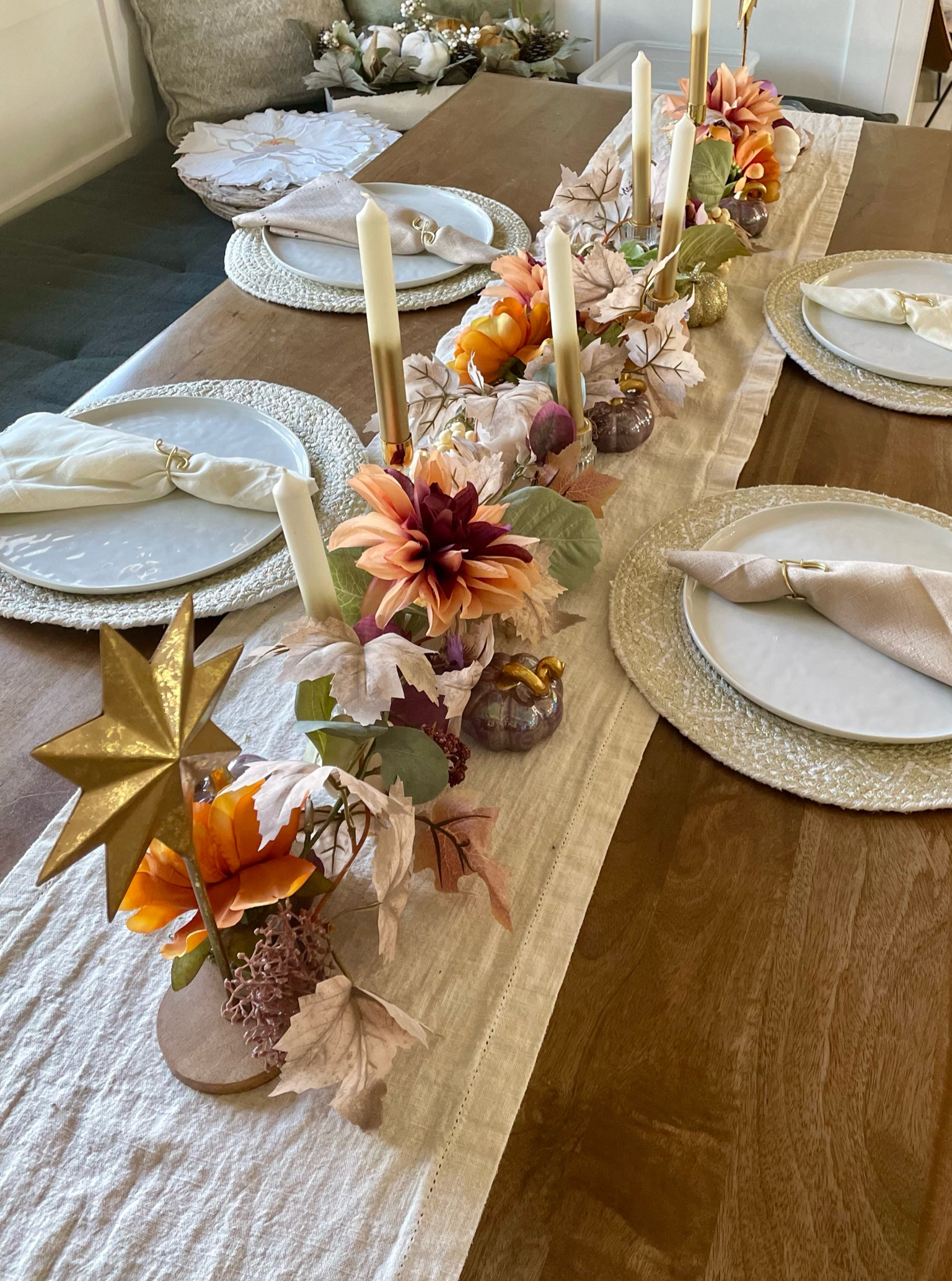 Thanksgiving tablescape • dining table decor • floral fall • fall decor 

#LTKSeasonal #LTKHolidaySale #LTKHoliday