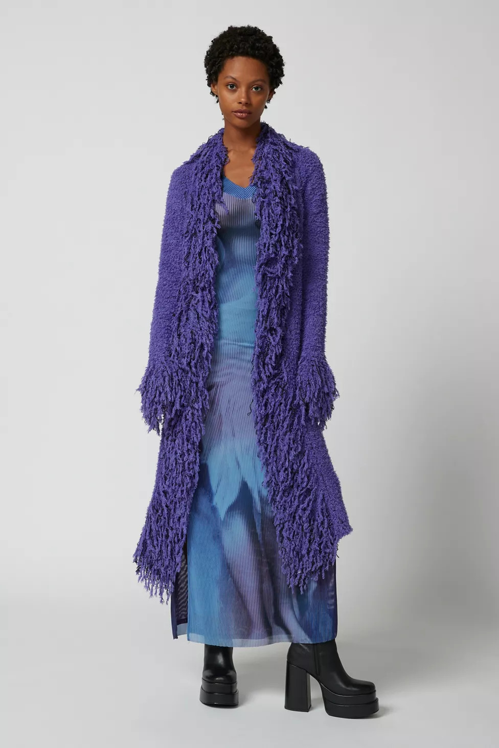 UO Cher Fringe Duster Cardigan | Urban Outfitters (US and RoW)