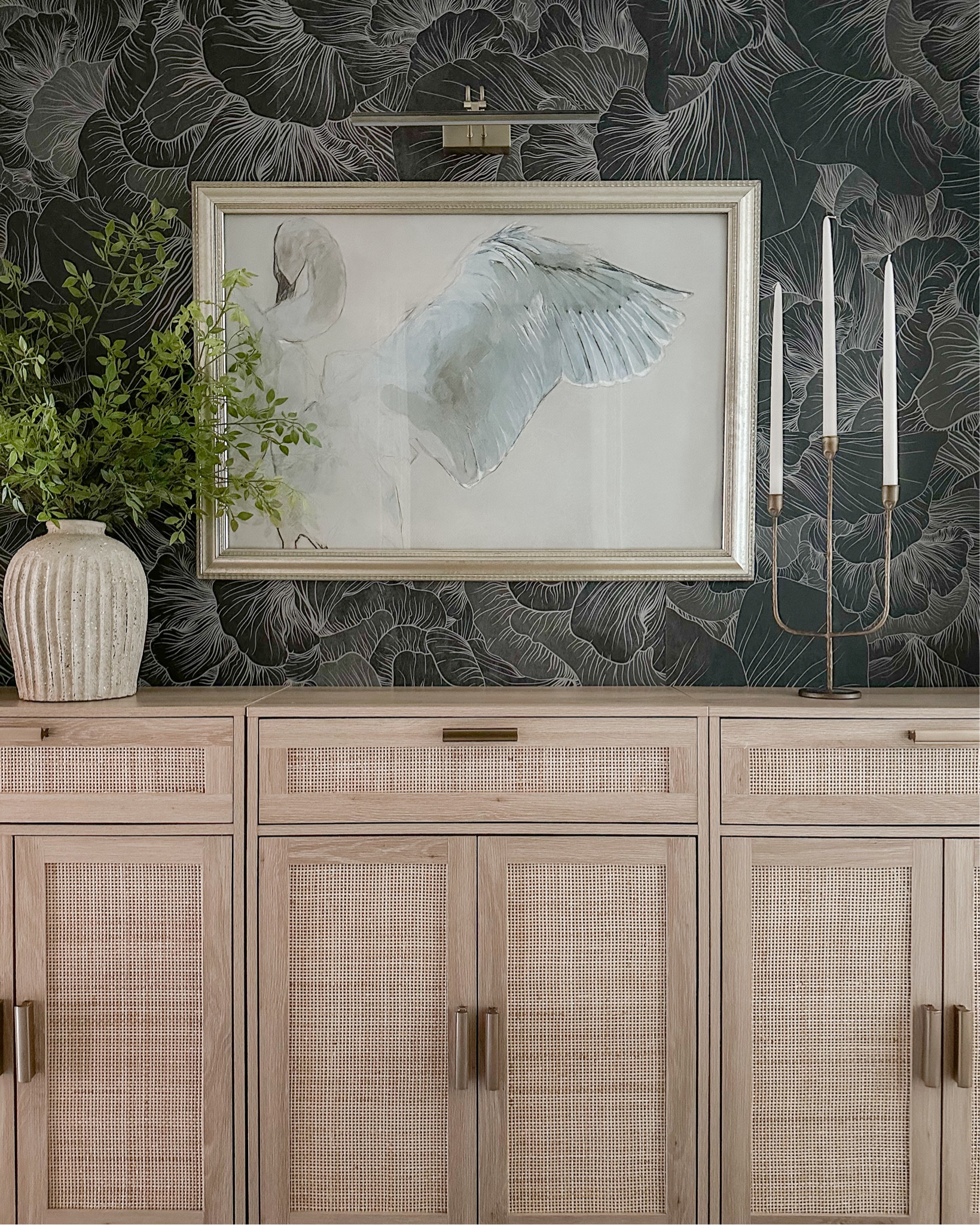 Amazon home must have — this wireless picture light! And it’s on sale! I have 4 of these in my home! And my cabinets are on sale, too! This art is a printable in a vintage frame 🥰

#LTKStyleTip #LTKHome #LTKSaleAlert