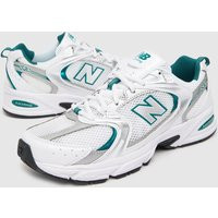 New Balance 530 Trainers In White & Green, Size: 5 (EU 38) | Schuh