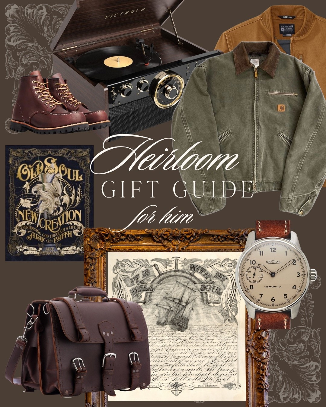 A mix of leather boots, watch band and backpack, these make timeless gifts for him.  | Shop artwork and book at Jakeweidmann.com 

#LTKGiftGuide #LTKHoliday #LTKMens