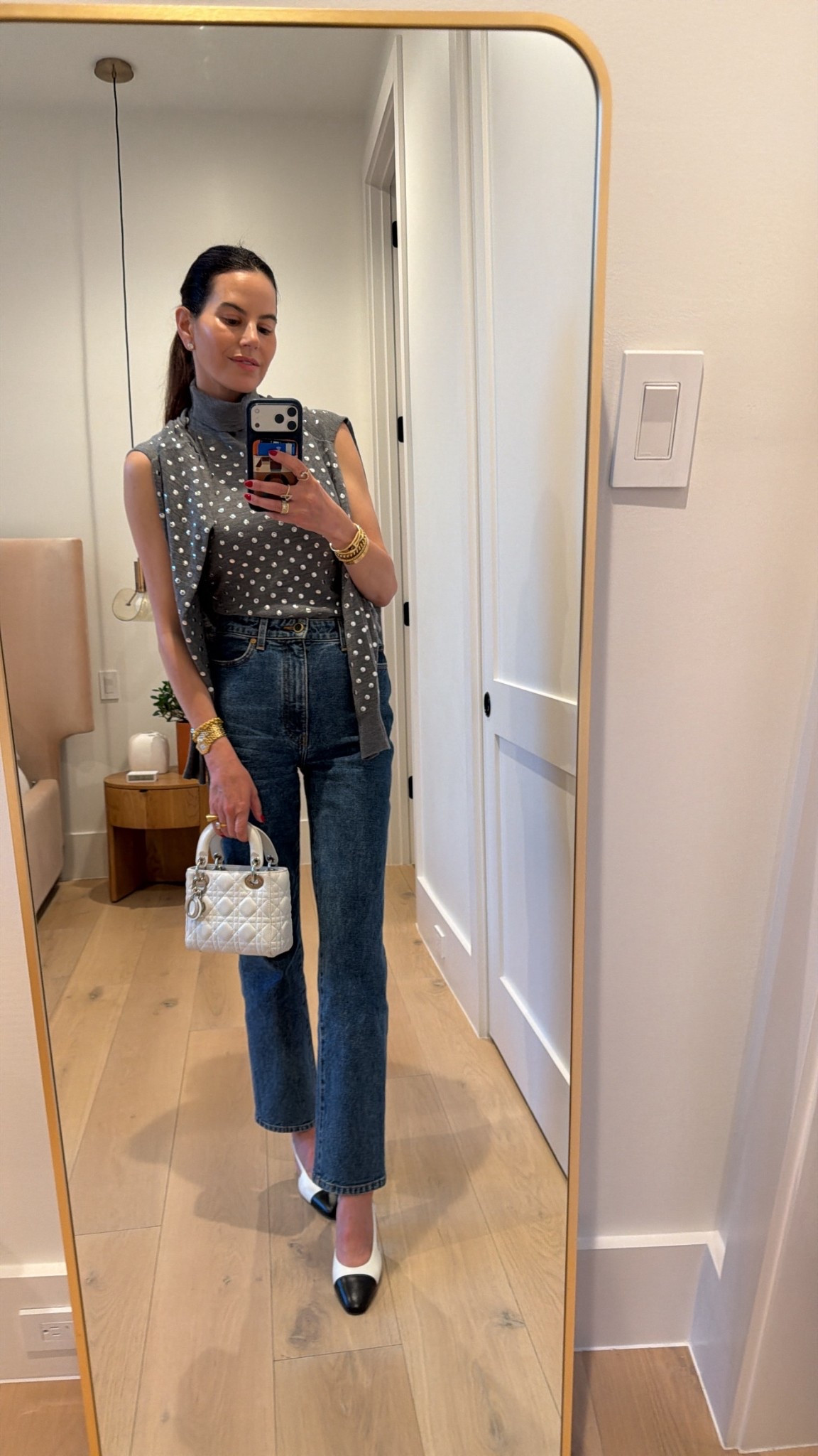 Loving this studded sweater top! Linked looks for less of my outfit. Also linked similar shoes  

Women’s fashion, spring fashion, doing style, spring outfits, spring outfit inspo, spring ootd, spring outfit ideas, mom fashion, mom style, mom outfit inspo, luxury fashion, designer fashion, sweater top, high rise jeans 




#LTKootd #LTKSeasonal #LTKOver40