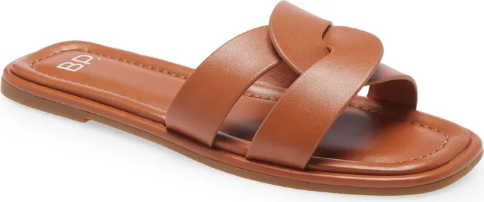 Ariya Faux Leather Slide Sandal | Nordstrom