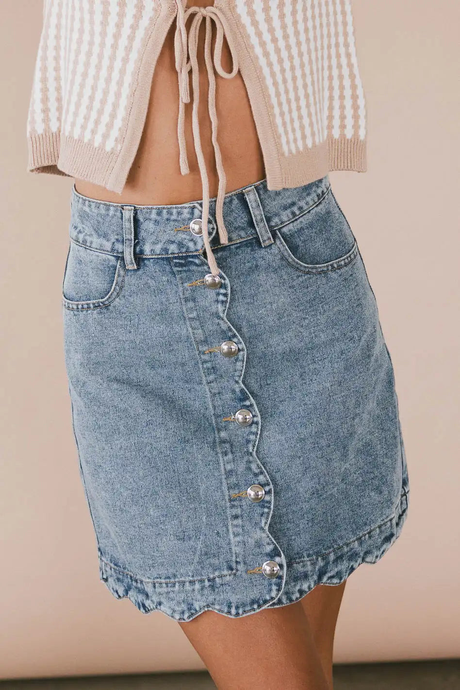 Kalista Denim Mini Skirt | Böhme US