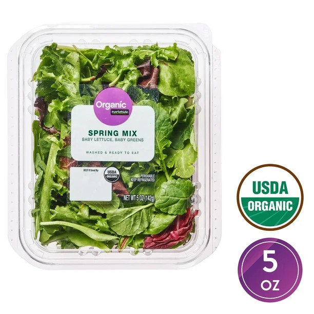 Marketside Organic Spring Mix Salad, 5 oz | Walmart (US)
