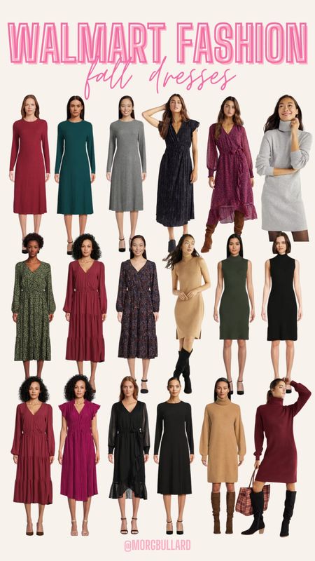 Fall Dresses  | Fall Fashion | Fall Dress | Sweater Dress | Fall Outfits | Walmart Fashion | Walmart Outfits 

#LTKstyletip #LTKfindsunder50 #LTKSeasonal