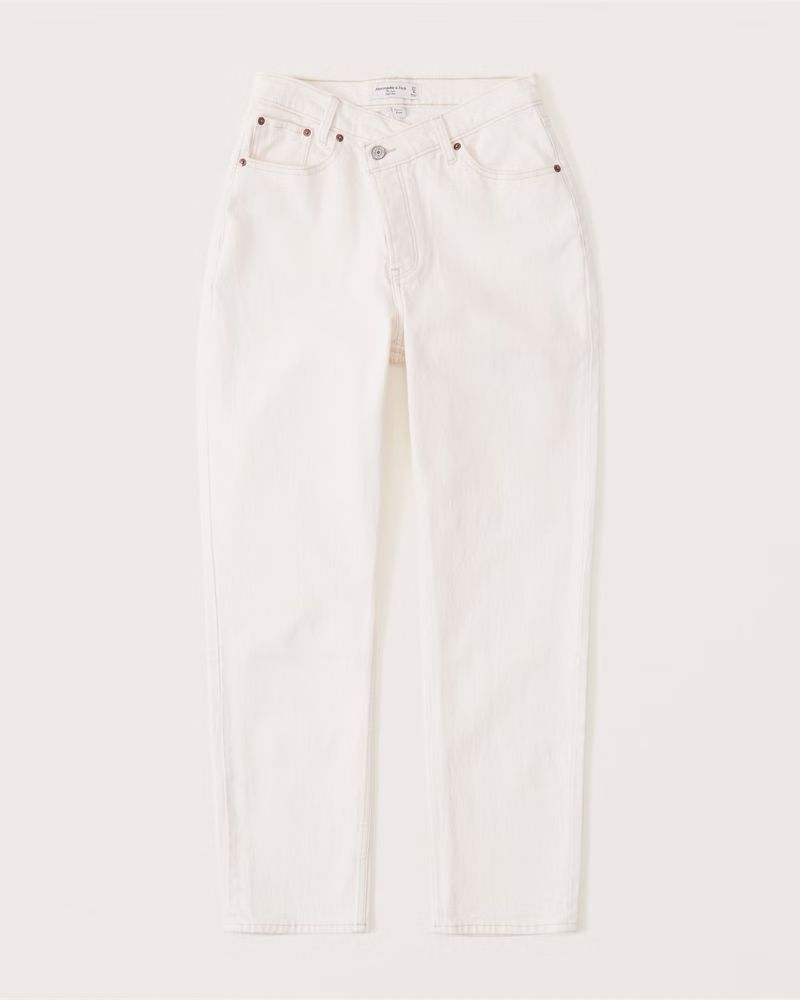 Curve Love High Rise Dad Jeans | Abercrombie & Fitch (US)