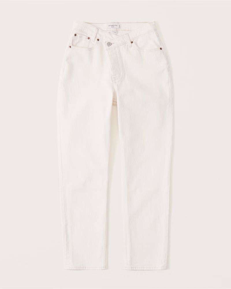 Women's Curve Love High Rise Dad Jean | Women's Clearance | Abercrombie.com | Abercrombie & Fitch (US)